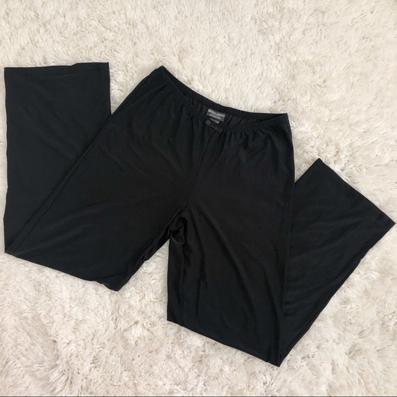 SOLDBisou Bisou Intimates BlackWideLeg PajamaPants - Picture 3 of 7